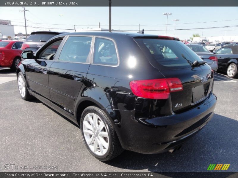 Brilliant Black / Black 2009 Audi A3 2.0T