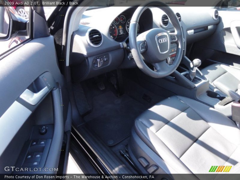 Brilliant Black / Black 2009 Audi A3 2.0T