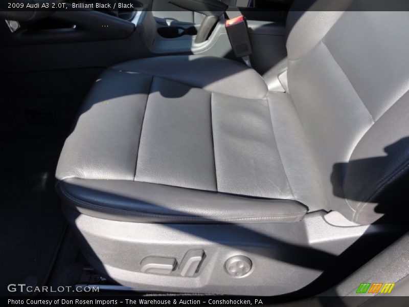 Brilliant Black / Black 2009 Audi A3 2.0T