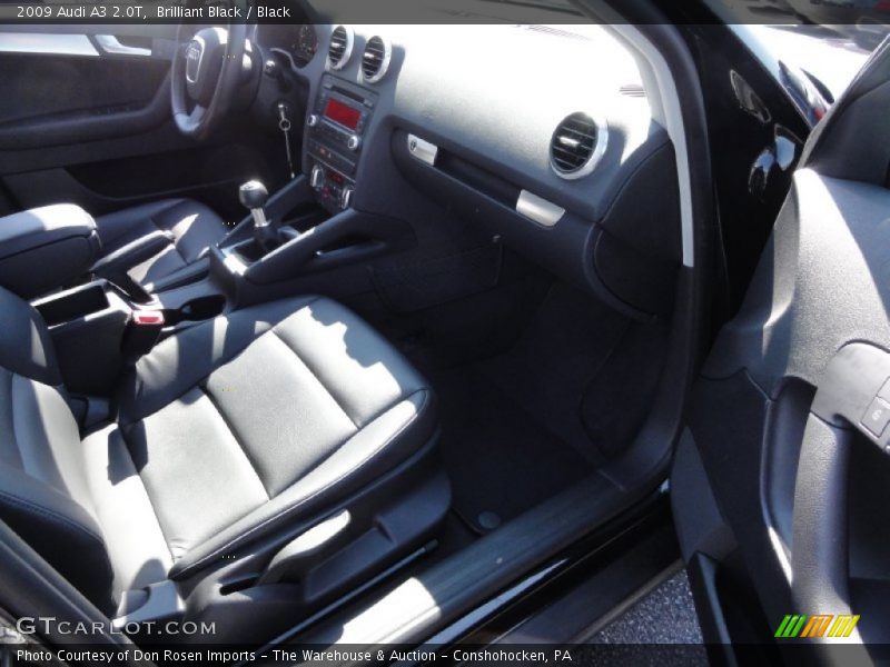 Brilliant Black / Black 2009 Audi A3 2.0T