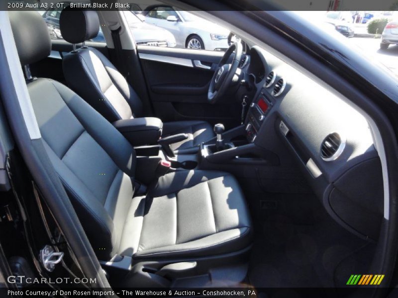 Brilliant Black / Black 2009 Audi A3 2.0T