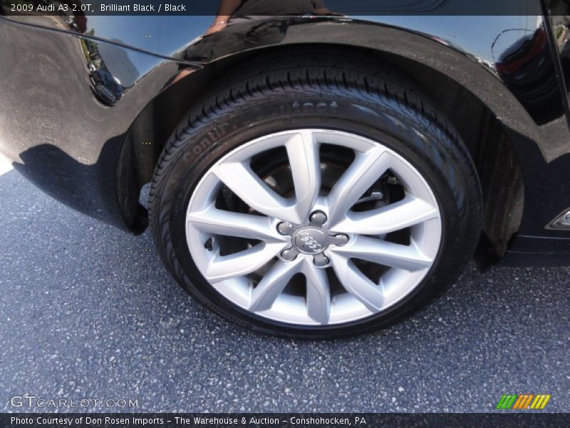 Brilliant Black / Black 2009 Audi A3 2.0T
