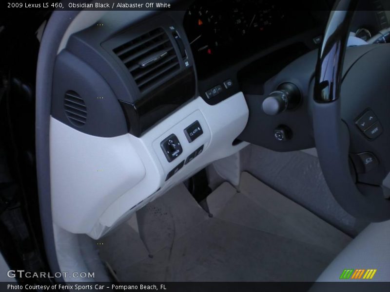 Obsidian Black / Alabaster Off White 2009 Lexus LS 460