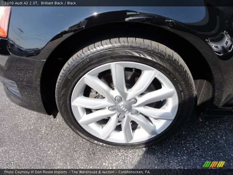 Brilliant Black / Black 2009 Audi A3 2.0T