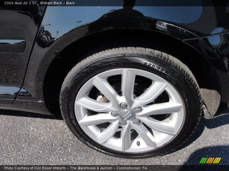 Brilliant Black / Black 2009 Audi A3 2.0T