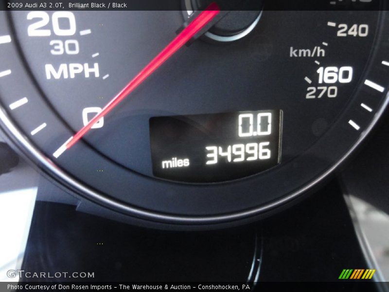 Brilliant Black / Black 2009 Audi A3 2.0T