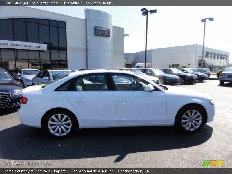 Ibis White / Cardamom Beige 2009 Audi A4 3.2 quattro Sedan