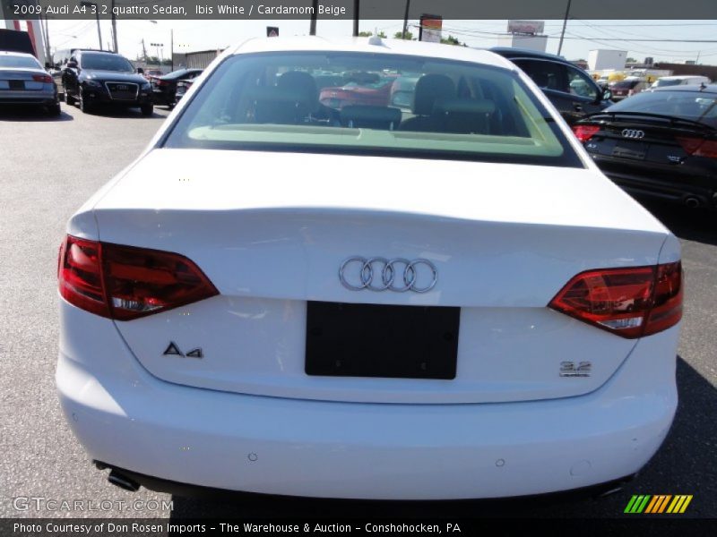 Ibis White / Cardamom Beige 2009 Audi A4 3.2 quattro Sedan