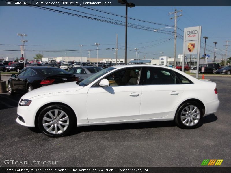 Ibis White / Cardamom Beige 2009 Audi A4 3.2 quattro Sedan