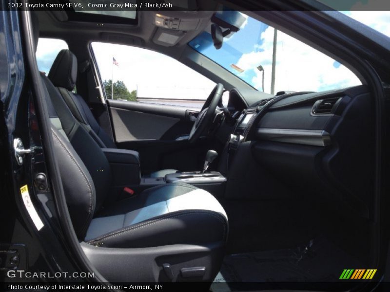 Cosmic Gray Mica / Black/Ash 2012 Toyota Camry SE V6