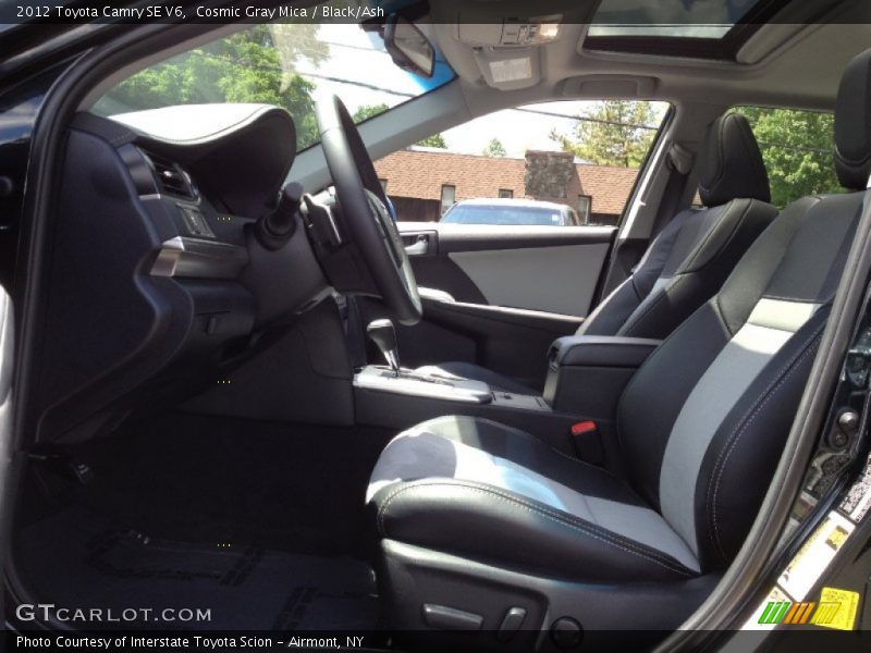 Cosmic Gray Mica / Black/Ash 2012 Toyota Camry SE V6