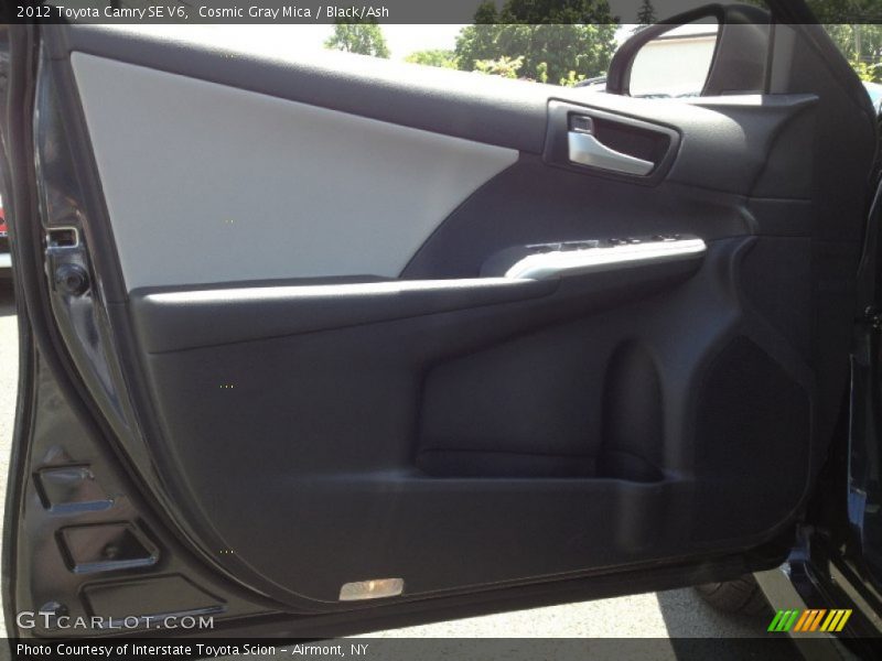 Cosmic Gray Mica / Black/Ash 2012 Toyota Camry SE V6