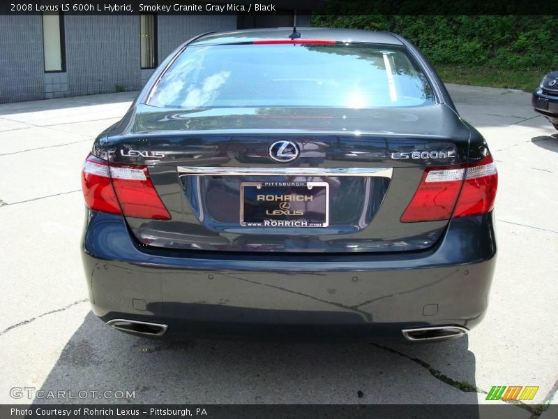 Smokey Granite Gray Mica / Black 2008 Lexus LS 600h L Hybrid