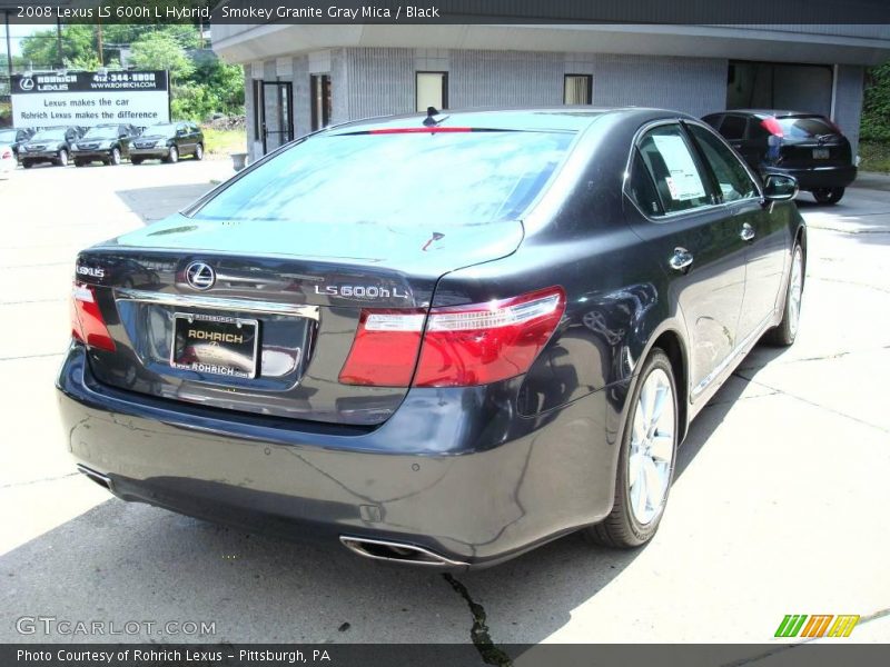 Smokey Granite Gray Mica / Black 2008 Lexus LS 600h L Hybrid