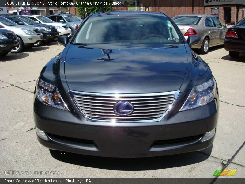 Smokey Granite Gray Mica / Black 2008 Lexus LS 600h L Hybrid
