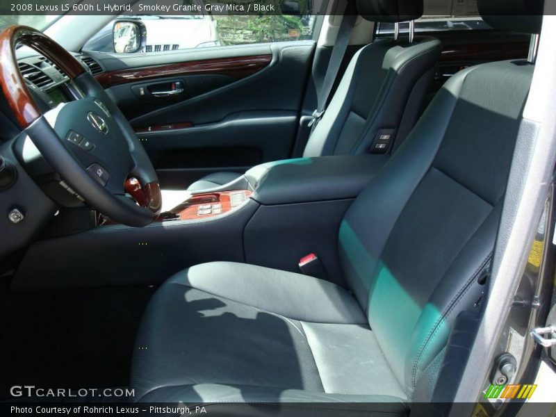 Smokey Granite Gray Mica / Black 2008 Lexus LS 600h L Hybrid