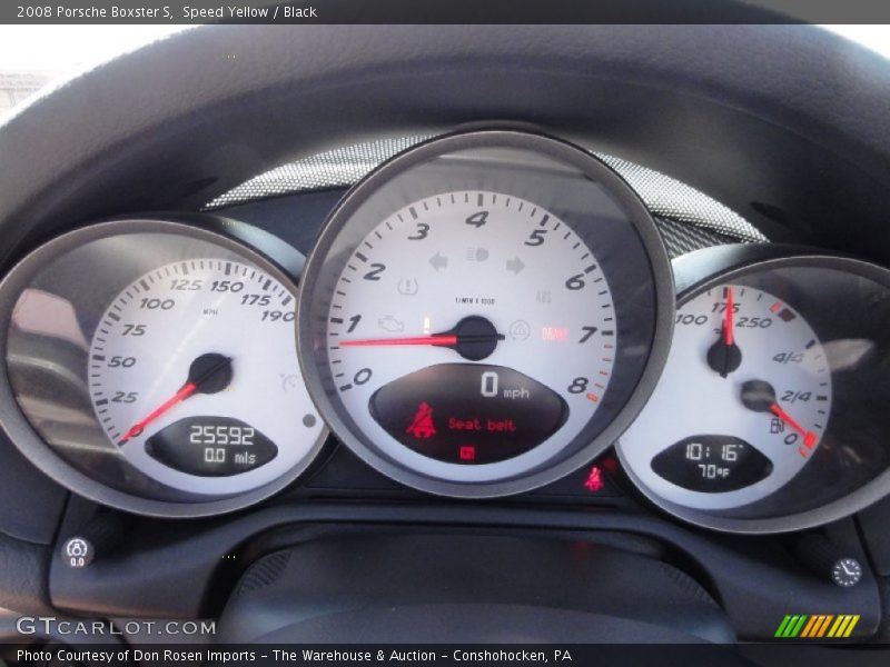  2008 Boxster S S Gauges