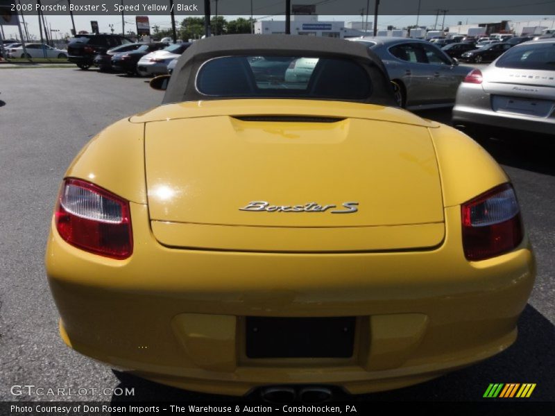 Speed Yellow / Black 2008 Porsche Boxster S