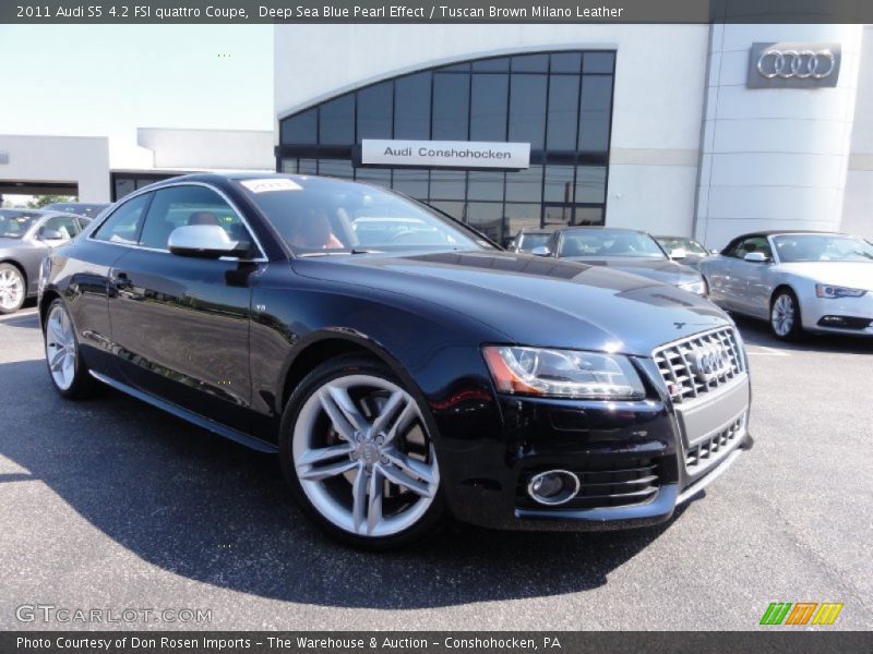 Deep Sea Blue Pearl Effect / Tuscan Brown Milano Leather 2011 Audi S5 4.2 FSI quattro Coupe
