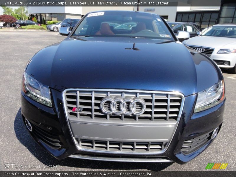 Deep Sea Blue Pearl Effect / Tuscan Brown Milano Leather 2011 Audi S5 4.2 FSI quattro Coupe