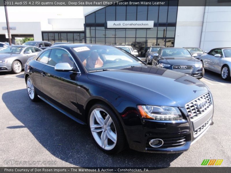 Deep Sea Blue Pearl Effect / Tuscan Brown Milano Leather 2011 Audi S5 4.2 FSI quattro Coupe