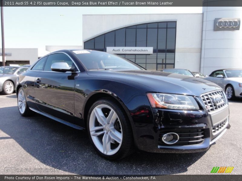 Deep Sea Blue Pearl Effect / Tuscan Brown Milano Leather 2011 Audi S5 4.2 FSI quattro Coupe