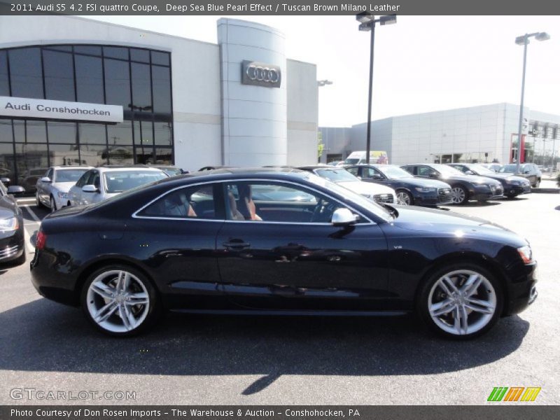 Deep Sea Blue Pearl Effect / Tuscan Brown Milano Leather 2011 Audi S5 4.2 FSI quattro Coupe