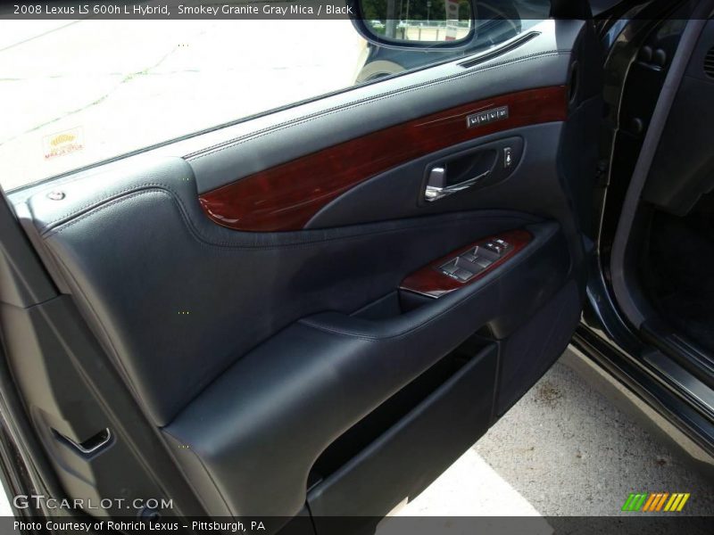 Smokey Granite Gray Mica / Black 2008 Lexus LS 600h L Hybrid
