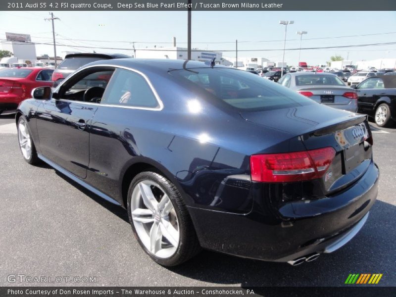 Deep Sea Blue Pearl Effect / Tuscan Brown Milano Leather 2011 Audi S5 4.2 FSI quattro Coupe