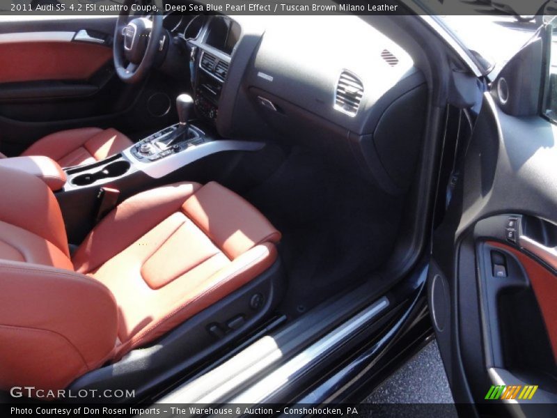 Deep Sea Blue Pearl Effect / Tuscan Brown Milano Leather 2011 Audi S5 4.2 FSI quattro Coupe