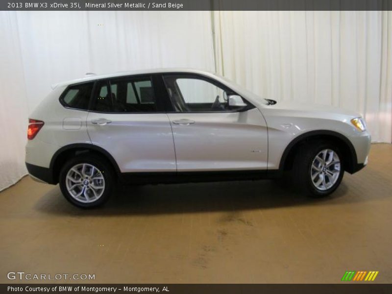 Mineral Silver Metallic / Sand Beige 2013 BMW X3 xDrive 35i