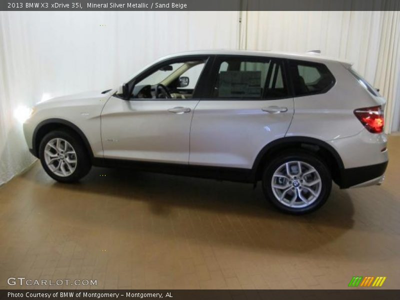 Mineral Silver Metallic / Sand Beige 2013 BMW X3 xDrive 35i