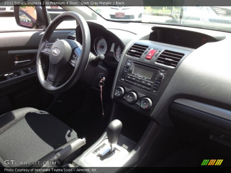Dark Gray Metallic / Black 2012 Subaru Impreza 2.0i Premium 4 Door
