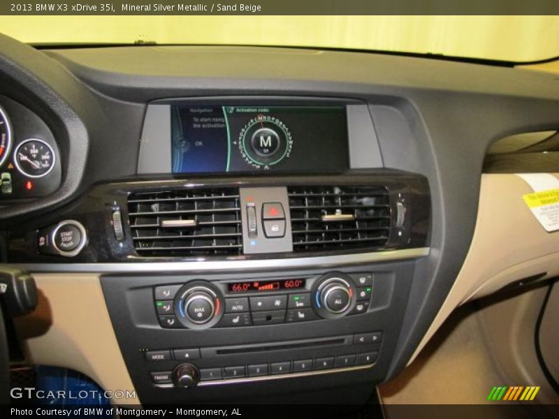 Mineral Silver Metallic / Sand Beige 2013 BMW X3 xDrive 35i
