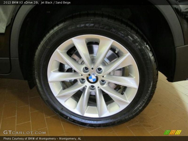 Jet Black / Sand Beige 2013 BMW X3 xDrive 28i