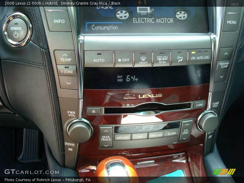 Smokey Granite Gray Mica / Black 2008 Lexus LS 600h L Hybrid