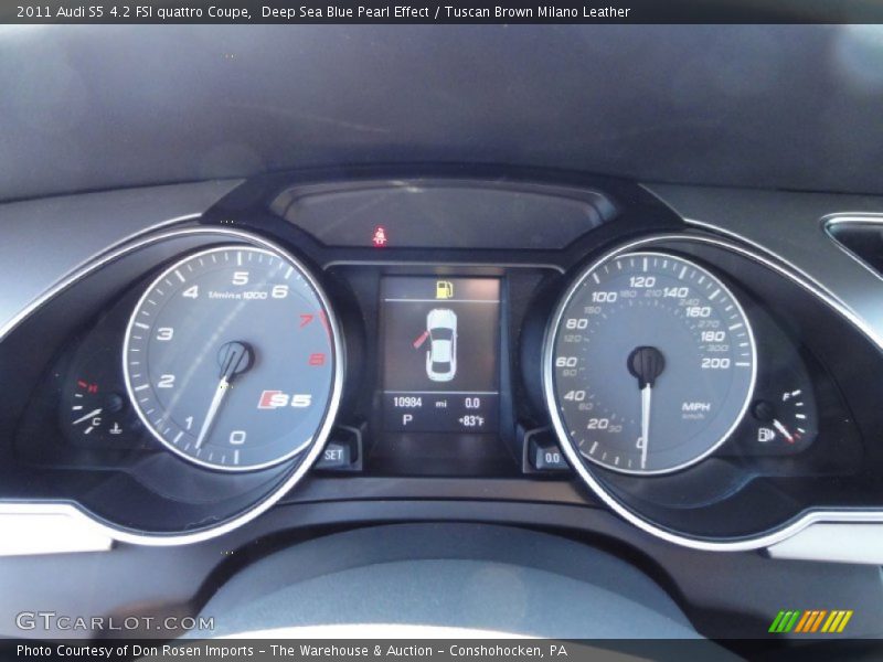  2011 S5 4.2 FSI quattro Coupe 4.2 FSI quattro Coupe Gauges