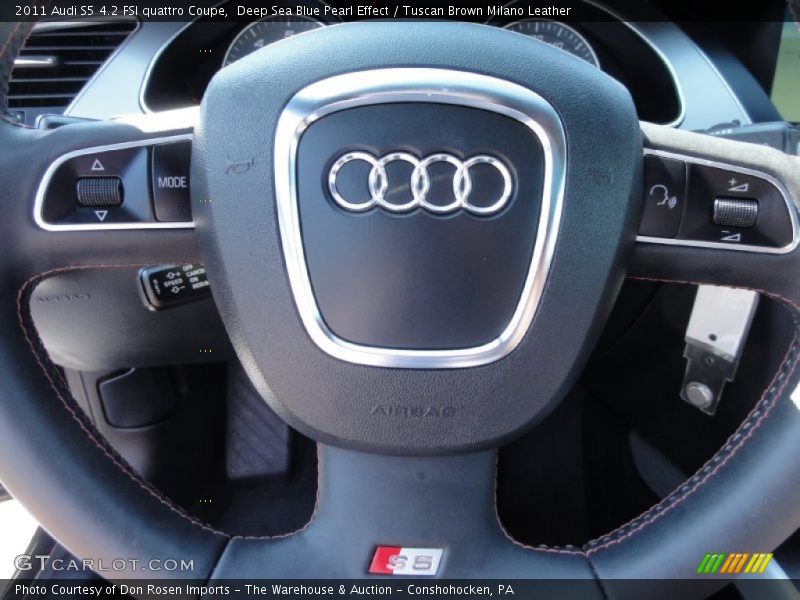 Deep Sea Blue Pearl Effect / Tuscan Brown Milano Leather 2011 Audi S5 4.2 FSI quattro Coupe