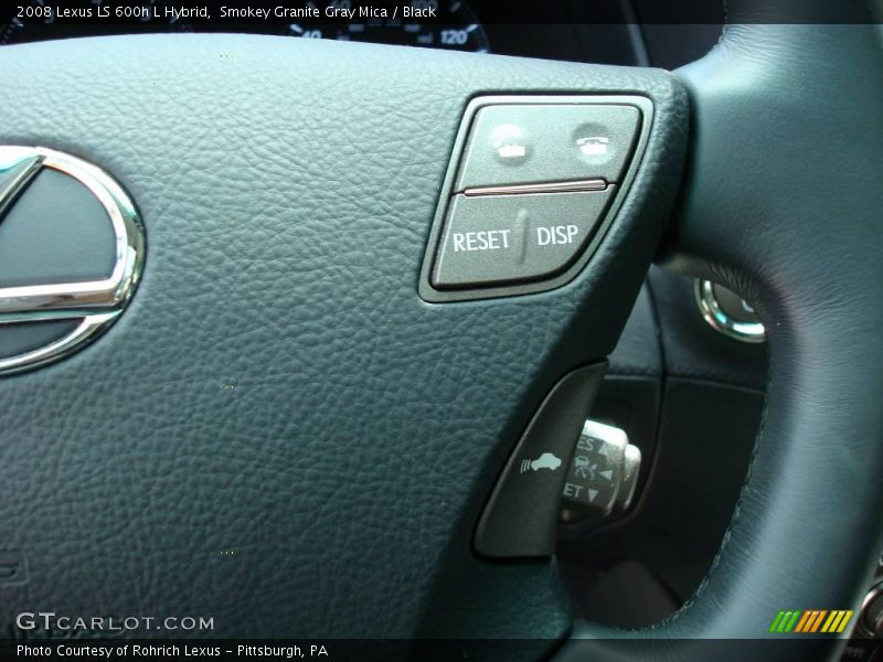 Smokey Granite Gray Mica / Black 2008 Lexus LS 600h L Hybrid