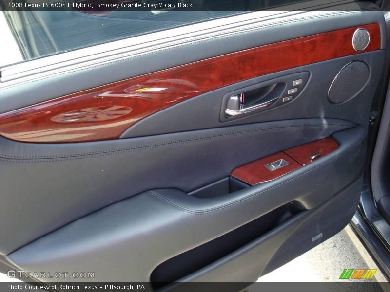 Smokey Granite Gray Mica / Black 2008 Lexus LS 600h L Hybrid