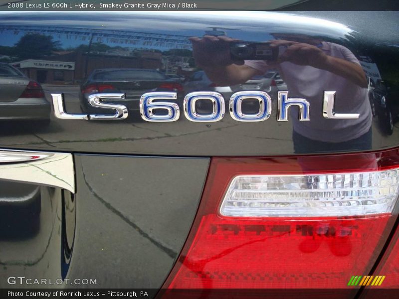 Smokey Granite Gray Mica / Black 2008 Lexus LS 600h L Hybrid