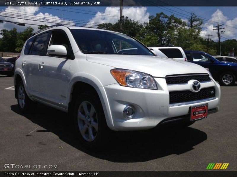 Super White / Ash 2011 Toyota RAV4 V6 Limited 4WD