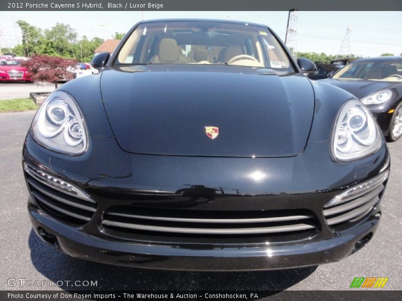 Black / Luxor Beige 2012 Porsche Cayenne S Hybrid