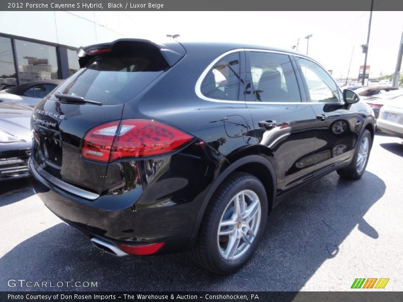 Black / Luxor Beige 2012 Porsche Cayenne S Hybrid
