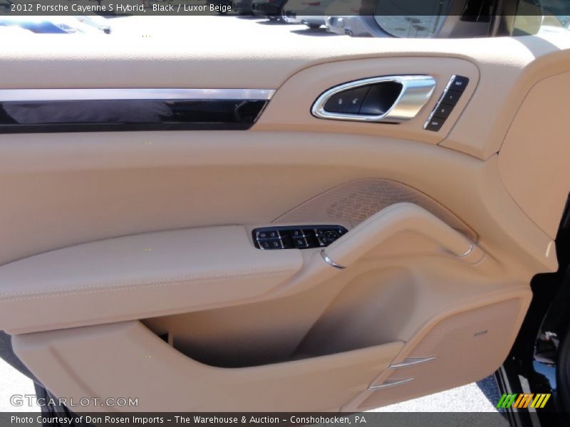 Black / Luxor Beige 2012 Porsche Cayenne S Hybrid