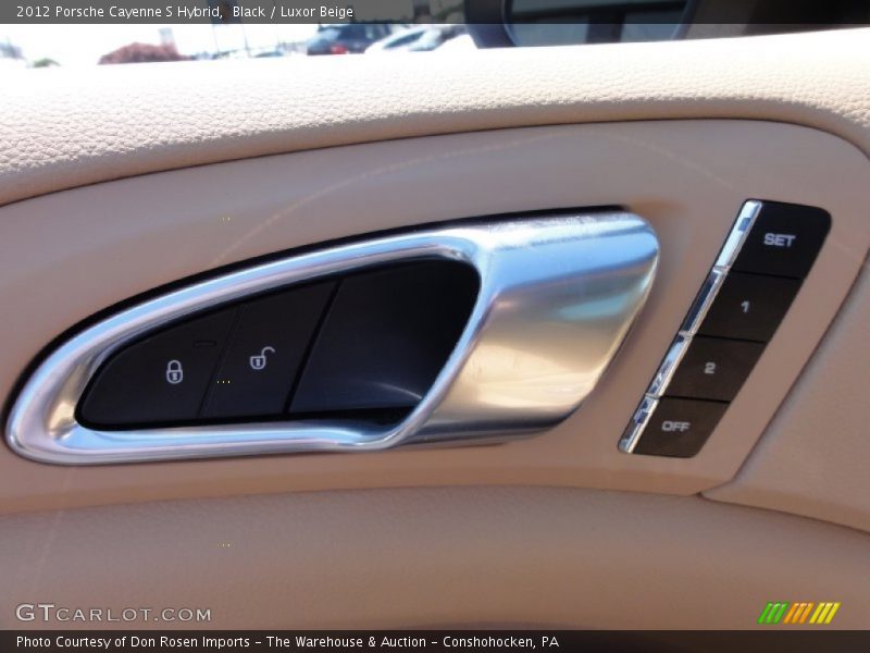 Black / Luxor Beige 2012 Porsche Cayenne S Hybrid