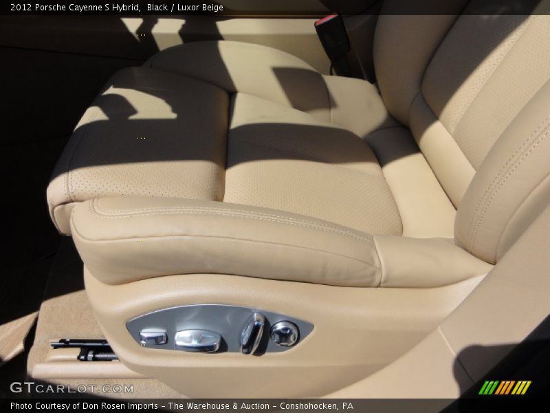 Black / Luxor Beige 2012 Porsche Cayenne S Hybrid