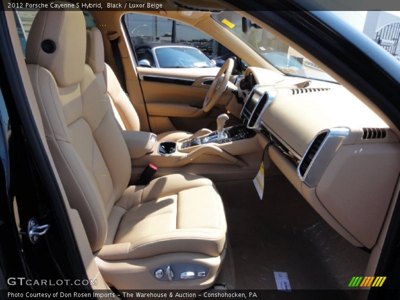 Black / Luxor Beige 2012 Porsche Cayenne S Hybrid