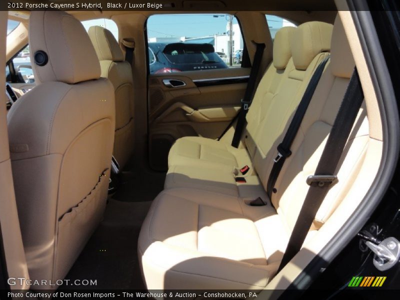 Black / Luxor Beige 2012 Porsche Cayenne S Hybrid