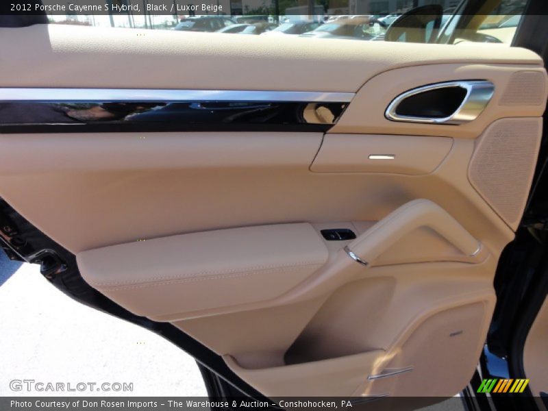 Black / Luxor Beige 2012 Porsche Cayenne S Hybrid